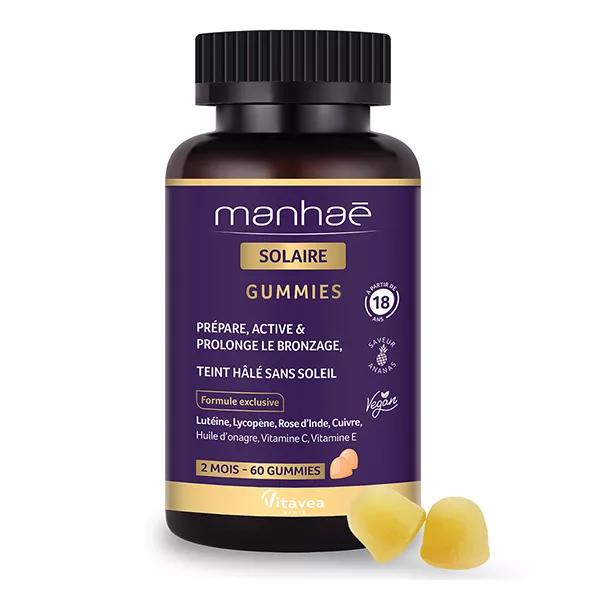 Manhaé Solaire Gummies Prépare, active et prolonge le bronzage 60 Gummies