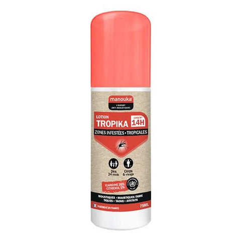 Manouka Lotion Anti Moustiques Visage et Corps Adulte 75ml