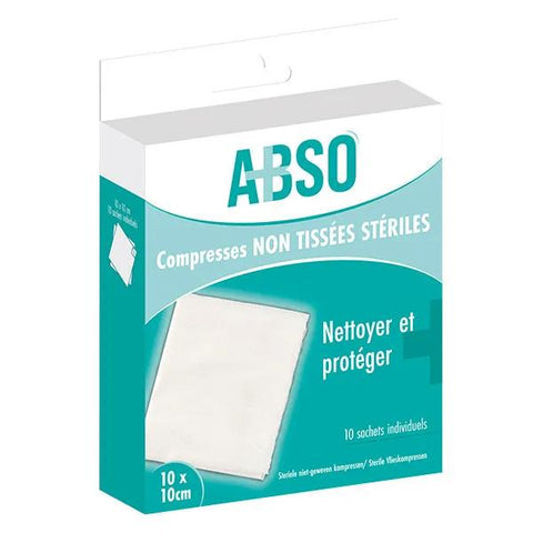 Marque Verte ABSO Compresse non tissée 10 x 10 cm