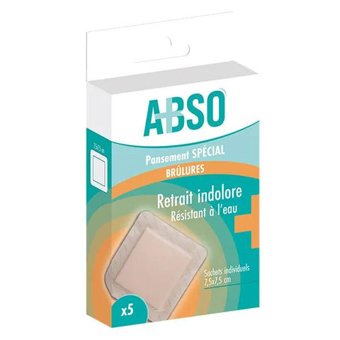 Marque Verte ABSO Superficial Burn Dressings 7.5 x 8.5 cm - Box of 5