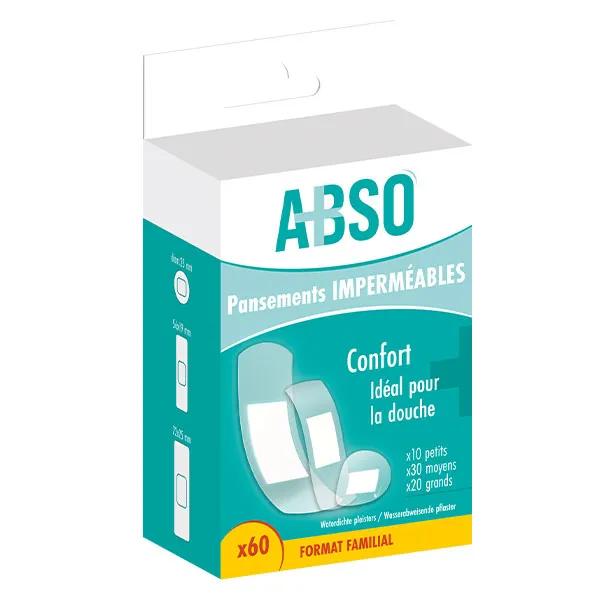 Marque Verte ABSO Pansements imperméables pack familial (Boîte de 60)
