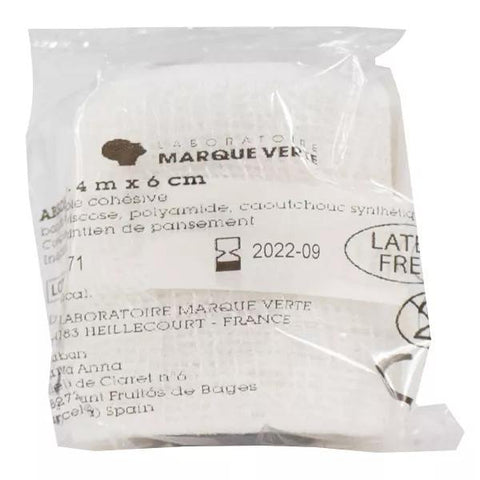 Marque Verte Absohaft Cohesive Stretch Bandage in Cellophane 4m X 6cm 1 unit