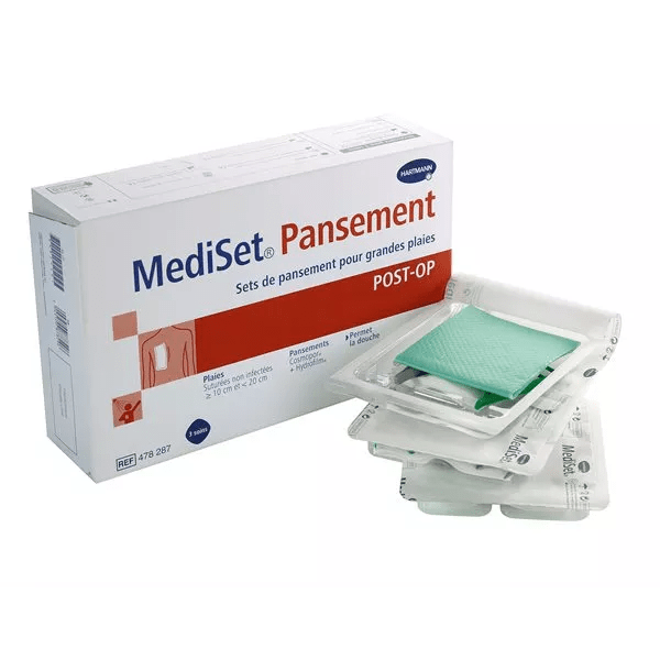 MediSet pansements POSTOP - Boîte de 3 - Grandes plaies (10 - 20 cm)