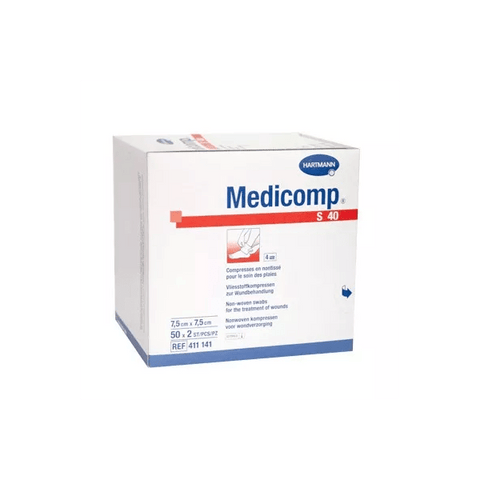Medicomp Non-Woven Swabs 7.5cm x 7.5cm 50 sachets