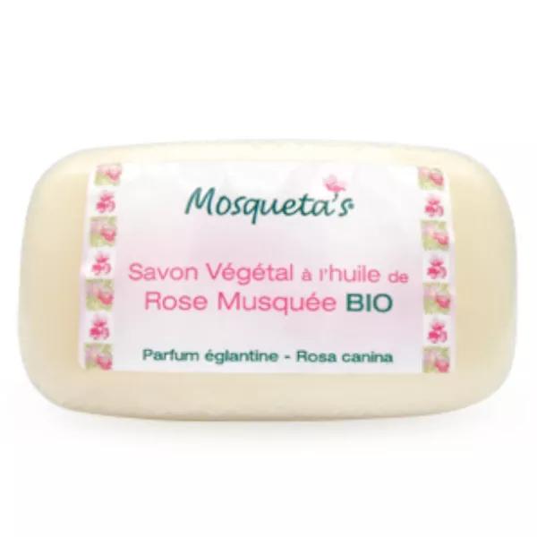 Mosqueta's Savon Végétal à l'Huile de Rose Musquée Bio 125 g