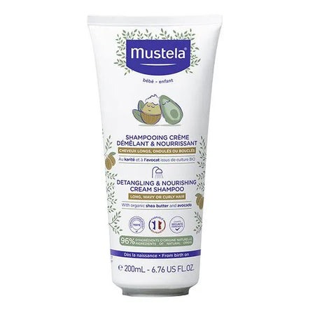 Mustela Shampooing crème démêlant et nourrissant 200ml