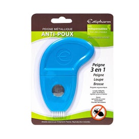 Estipharm Peigne Métallique Anti Poux 3 en 1