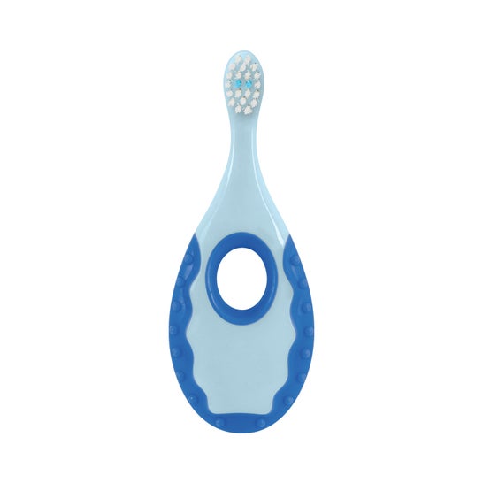 Plic Brosse à dents 0-2 ans anneau de dentition capuchon bleu (1 pièce)