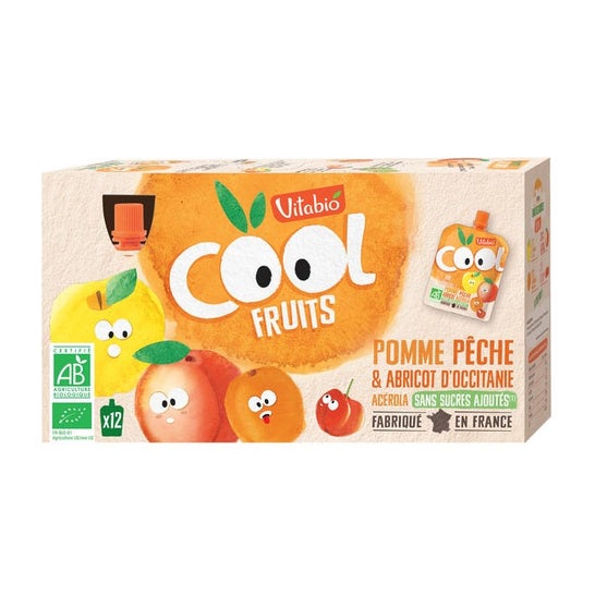 Vitabiocool Pomme/Pêche/Abricot 12