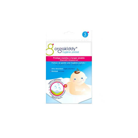 Orgakiddy protège-matelas à langer jetable blanc (5 pièces)