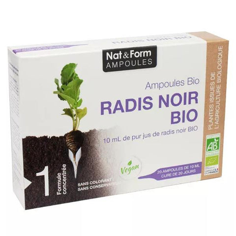 Nat&Form Organic Black Radish Ampoules 20x10ml