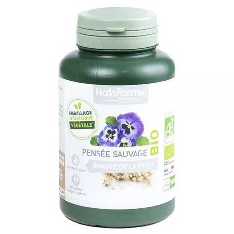 Nat & Form Organic Wild Pansy 200 vegetable capsules