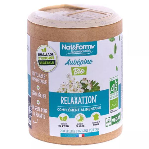Nat & Form Eco-friendly Organic Hawthorn 200 capsules