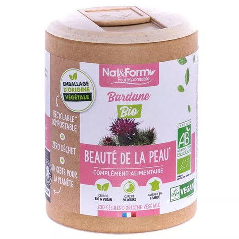 Nat & Form Eco-friendly Organic Burdock 200 capsules