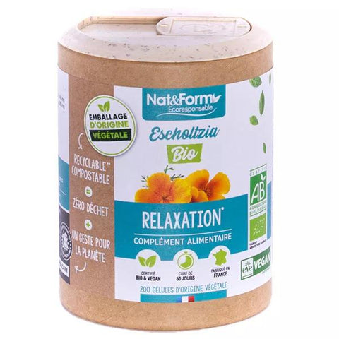 Nat & Form Ecoresponsible California Poppy Organic 200 capsules