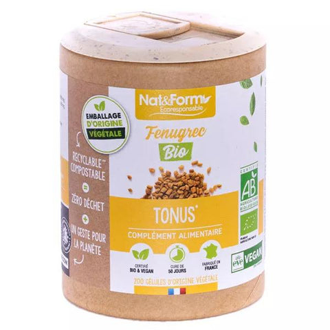 Nat & Form Eco-friendly Organic Fenugreek 200 capsules