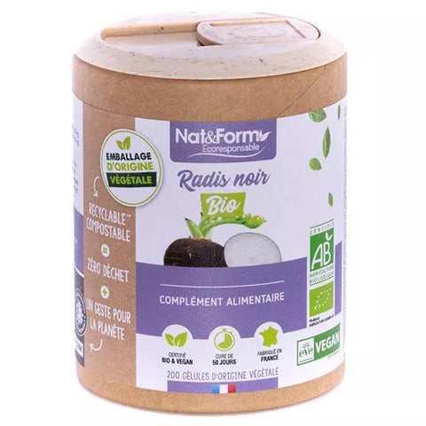 Nat&Form Organic Black Radish Eco 200 capsules