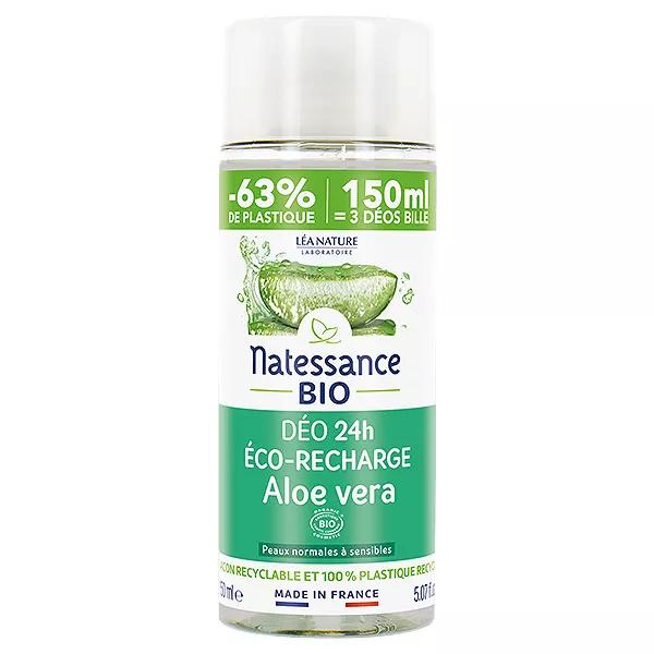 Natessance Déodorant Bio Déodorant 24h Aloe Vera Eco-Recharge 150ml