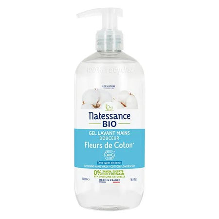 Natessance Gel Lavant Mains Fleur de Coton 500ml