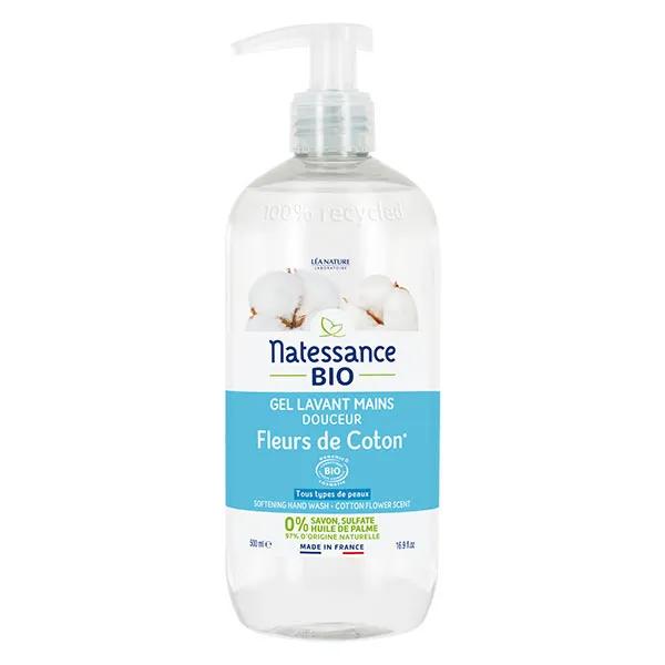 Natessance Gel Lavant Mains Fleur de Coton 500ml