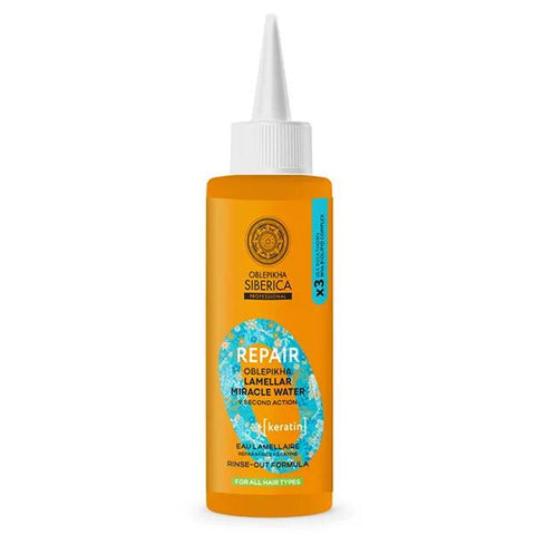Natura Siberica Oblepikha O Eau Lamellaire Repair Kératine à l'argousier cheveux secs et abimés 200ml