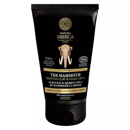 Natura Siberica Rasage & Masque 2 en 1 du Mammouth à l'Argile (150 ml)