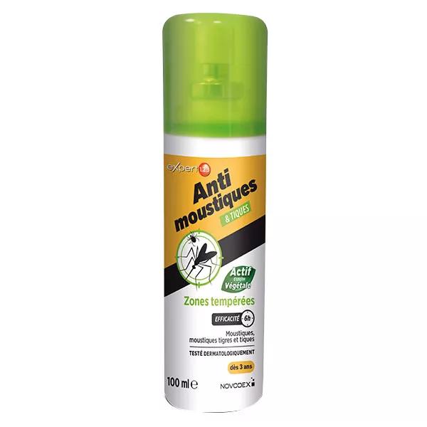 Novodex Expert 123 Anti-Moustiques et Tiques Zones Tempérées 100 ml