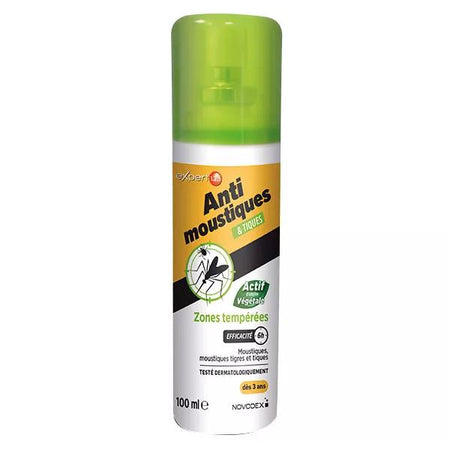 Novodex Expert 123 Anti-Moustiques et Tiques Zones Tempérées 100 ml