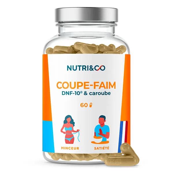 Nutri&Co Coupe Faim Puissant DNF-10® et Caroube Réduction d'Appétit - 60 gélules