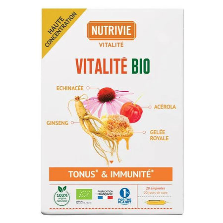 Nutrivie Complexe Vitalité Bio 20 ampoules