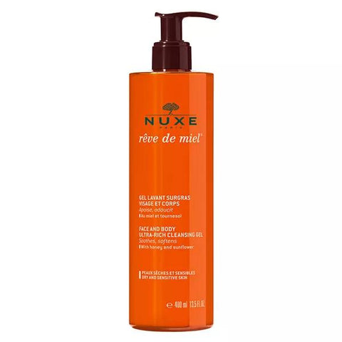 Nuxe Rêve de Miel Gel Lavant Surgras Visage et Corps (400 ml)