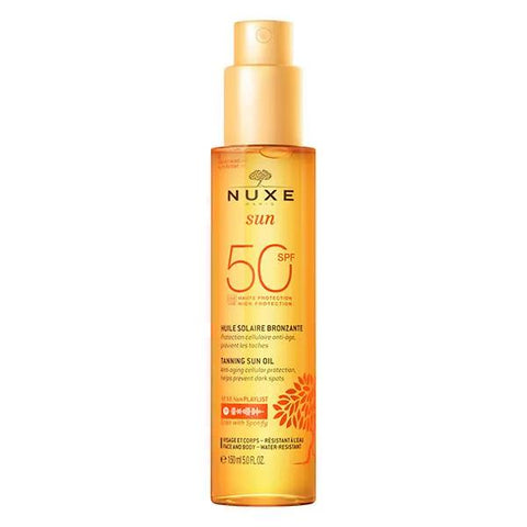 Nuxe Sun Huile Bronzante Haute Protection SPF50 (150 ml)