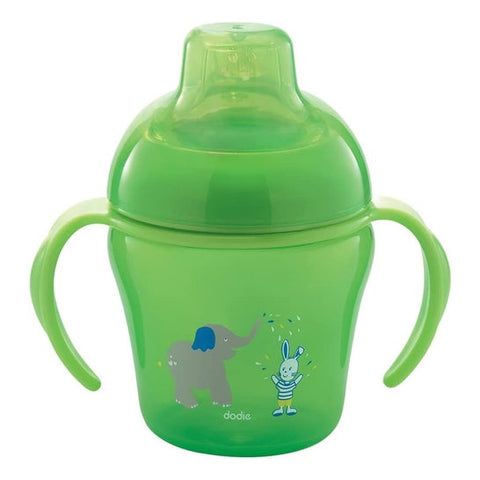 Dodie Tasse d'apprentissage silicone vert 200 ml +6 mois