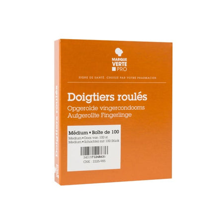 Marque Verte Doigtier Roulés Médium (100 pièces)