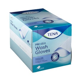 Tena gants de toilette non laminés (200 pièces)