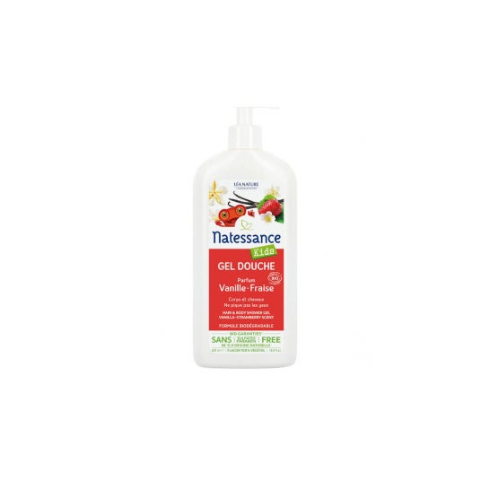 Natessance Kid shampooing douche fraise-vanille (500 ml)