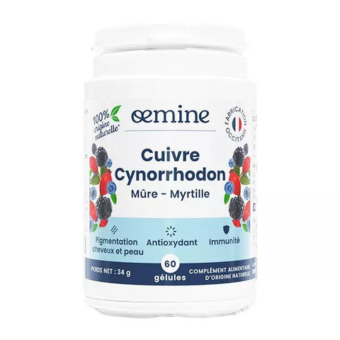 Oemine Cuivre Cynorrhodon 60 gélules