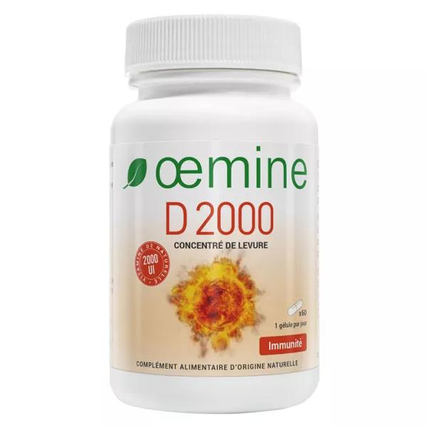 Oemine D2000 Concentré de Levure 60 gélules