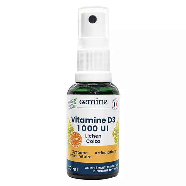 Oemine Vitamine D3 1000 UI Lichen et Colza Système Immunitaire et Articulations 30ml