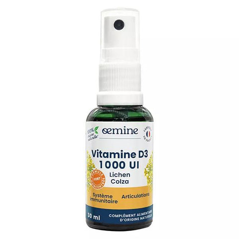 Oemine Vitamin D3 1000 IU Lichen and Rapeseed Immune System and Joints 30ml