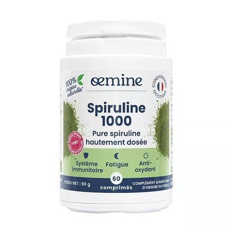 Oemine Spirulina 1000 Immune System Fatigue and Antioxidant 60 tablets