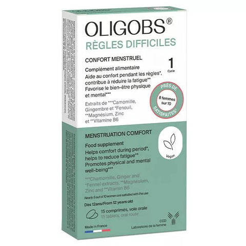 Oligobs Difficult Periods Box 1 cycle 15 scoreable tablets