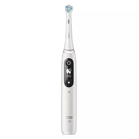 Oral-B iO 6N Brosse À Dents Électrique Blanche connectée Bluetooth 2 Brossettes 1 Étui De Voyage