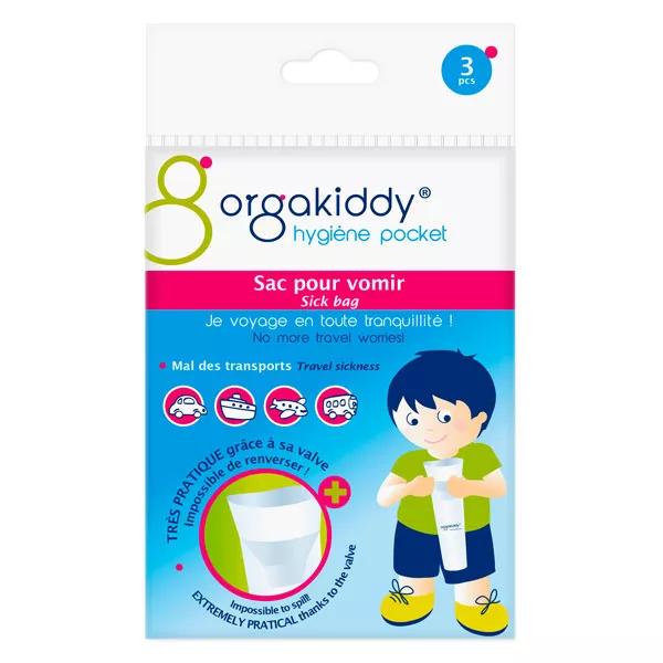 Orgakiddy Hygiène Pocket Sac pour Vomir 3 unités