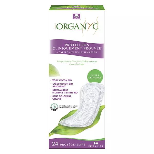 Organyc Fuites Urinaires Protège-Slip Ultra Fin Coton Bio 24 unités