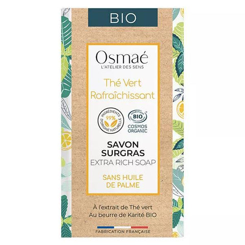 Osmaé Organic Palm-Free Refreshing Green Tea Soap 150 g