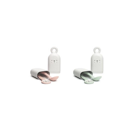 Suavinex™ Set On The Go cuillère et porte-cuillère (1 pièce)