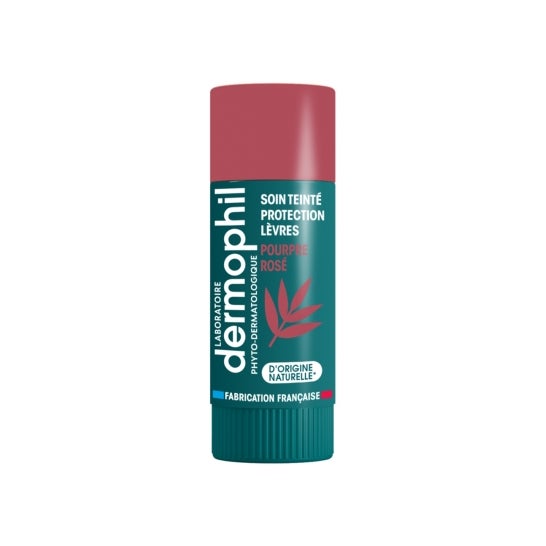 Dermophil Stick Lèvres Soin Teinté Pourpre Rosé (4 g)