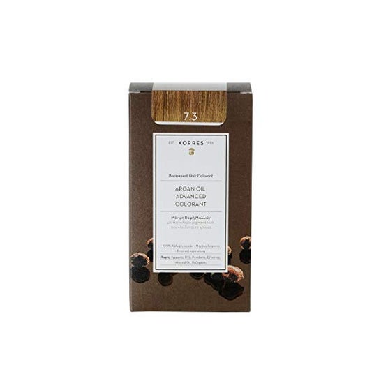Korres Coloration Permanente Huile D'Argan Blond Doré 7.3