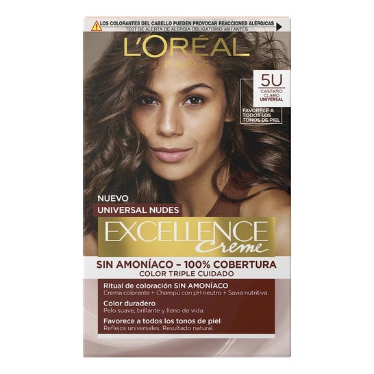 L'Oréal Excellence Crème Universal Nudes 5U Light Brown (1 unité)